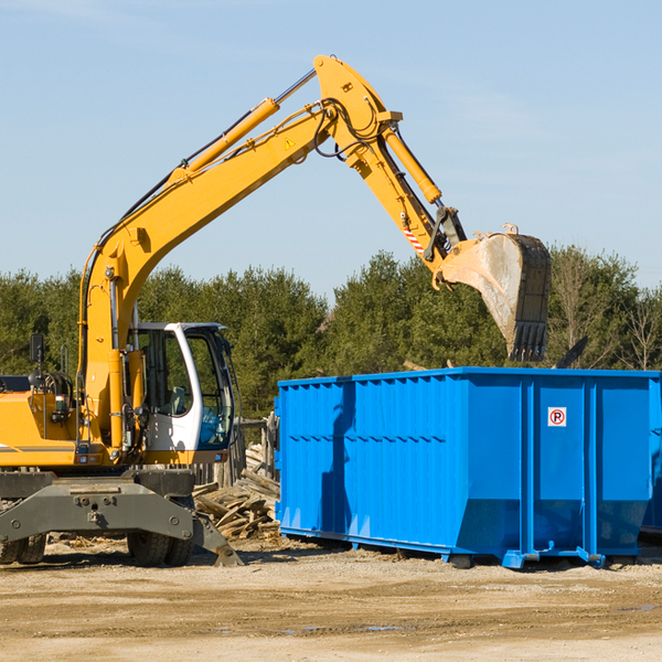 can i choose the location where the residential dumpster will be placed in Bellevue IL